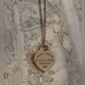 Tiffany & Co. Sterling Silver Return To Tiffany Heart Tag Necklace